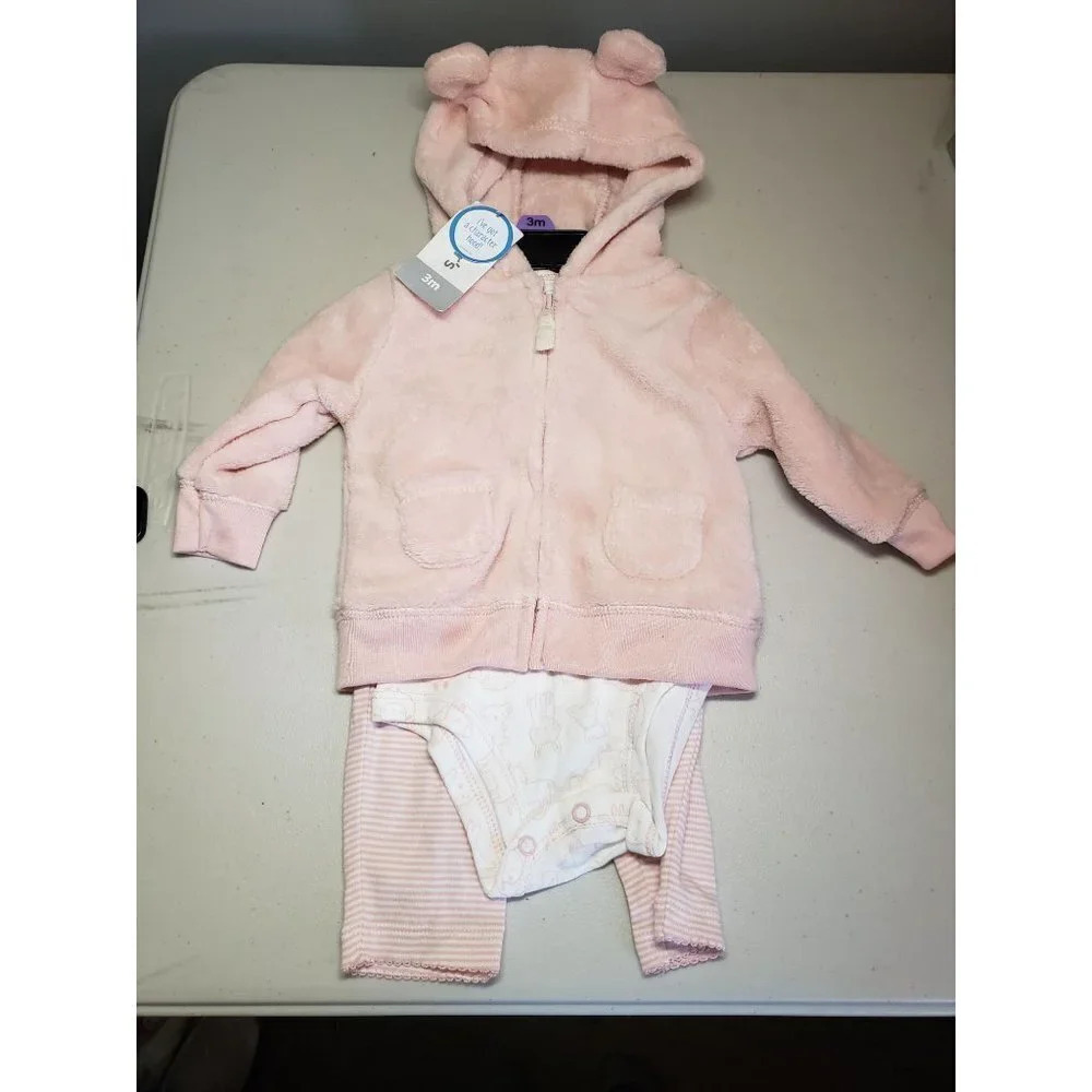 Caters Infant 3pc Outfit Baby Girl Size 3m